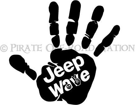 Jeep Wave 5.5&quot; Die Cut Decal