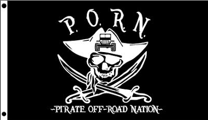 Pirate Off-Road Nation Flags (P.O.R.N.) (8&quot; X 12&quot;)