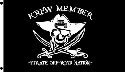 Pirate Off-Road Nation Flags (Krew Member) (8&quot; X 12&quot;)