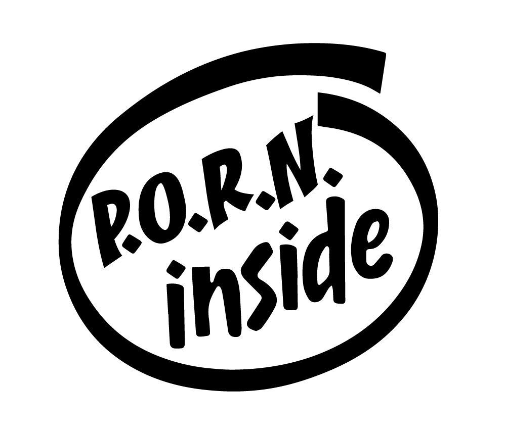 &quot;P.O.R.N. Inside&quot; Decal