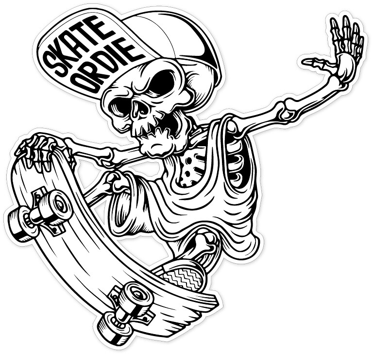 &quot;Skate or Die&quot; decal