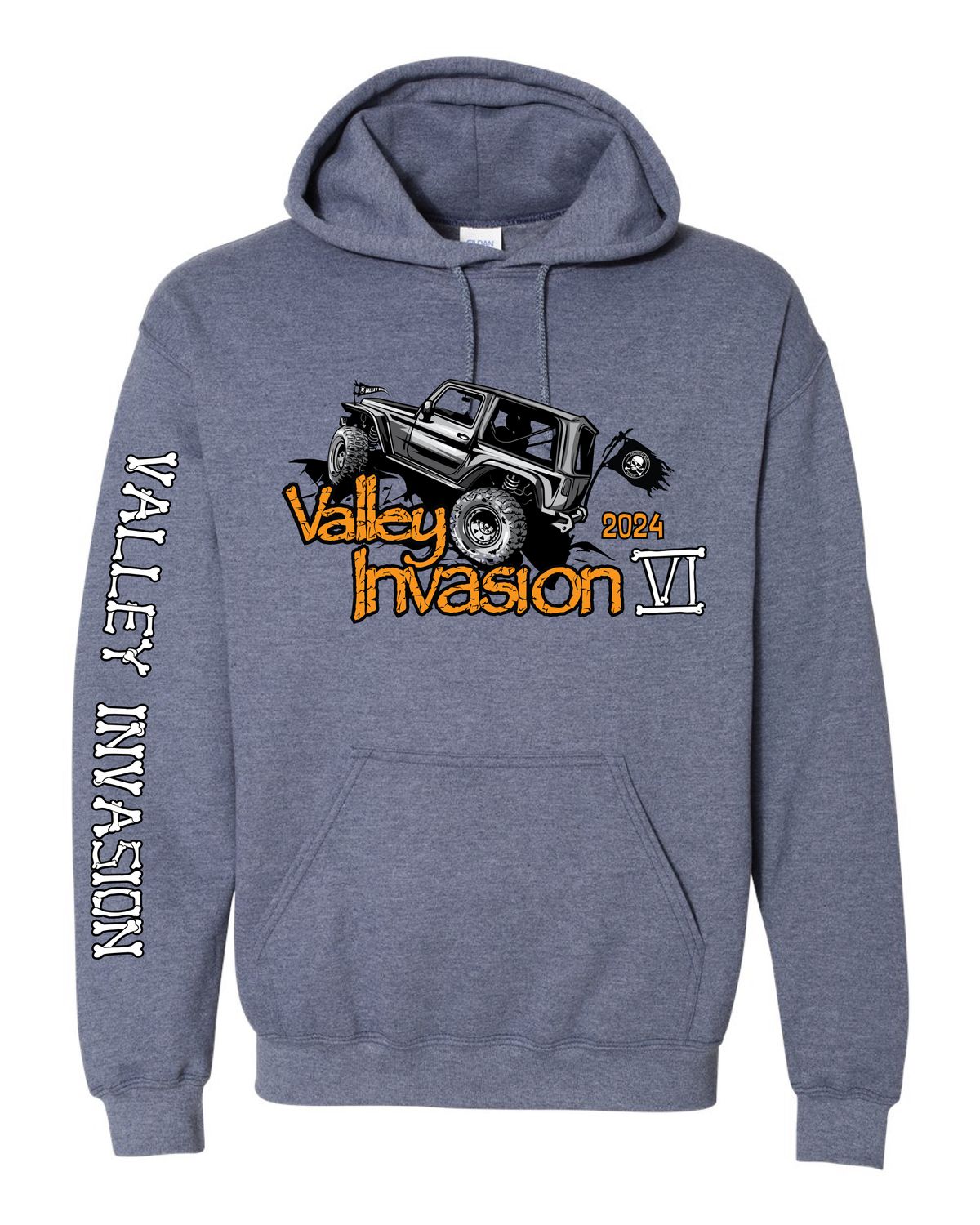 Valley Invasion VI Hoodie - Heather Navy