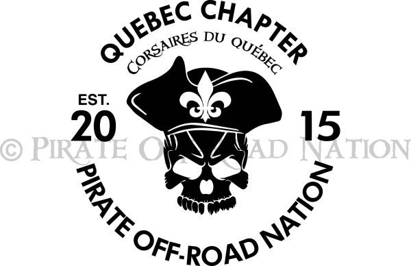Quebec Chapter - Pirate Off-Road Nation Die Cut Decal