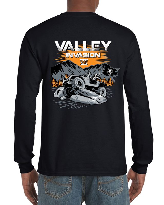 Valley Invasion VII Gildan Ultra Cotton Long Sleeve T-Shirt
