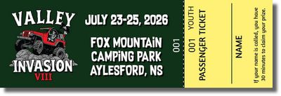 TICKETS FOR THE 2026 VALLEY INVASION - YOUTH TICKETS