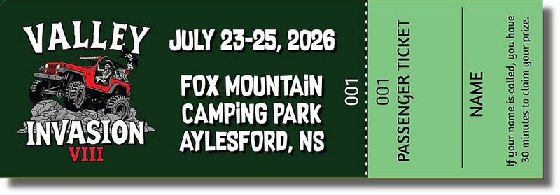 TICKETS FOR THE 2026 VALLEY INVASION - ADULT PASSENGER TICKETS TICKETS FOR THE 2026 VALLEY INVASION - ADULT PASSENGER TICKETS