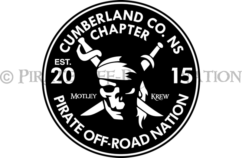 Cumberland County &quot;Motley Krew&quot; - Pirate Off-Road Nation Die Cut Decal