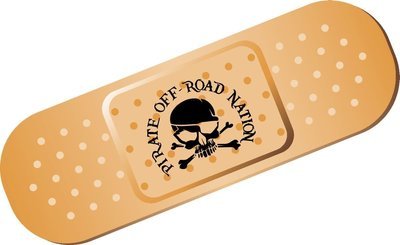 Trail Carnage Bandaid Decal - 5&quot; x 1.7&quot;