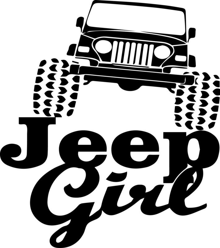 &quot;Jeep Girl&quot; decal - 5.5&quot; x 6.2&quot;