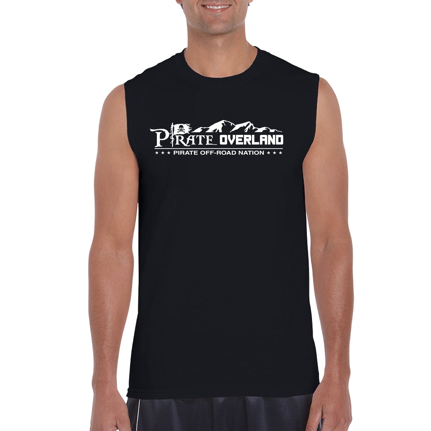 Pirate Overland Sleeveless T-Shirt (Gildan)