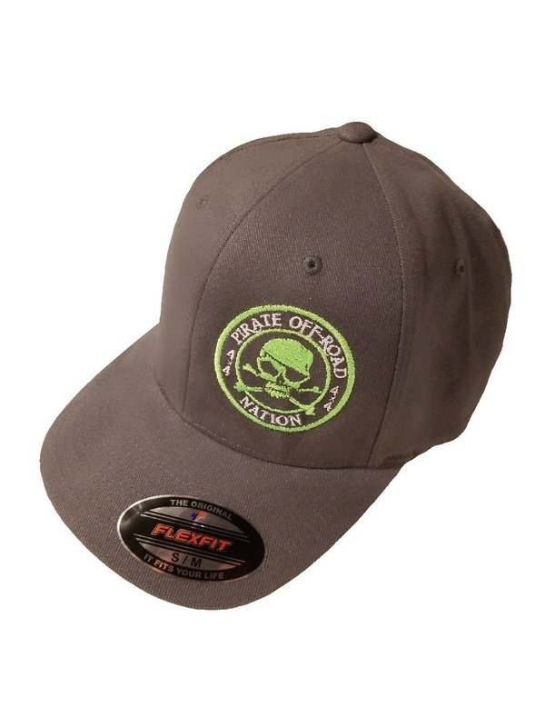 FLEXFIT BRUSHED TWILL- Fitted - Charcoal