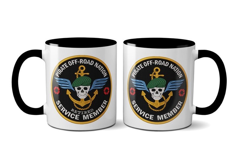 &quot;Service Member&quot; or &quot;Retired Service Member&quot; Embroidery Mugs (11oz)