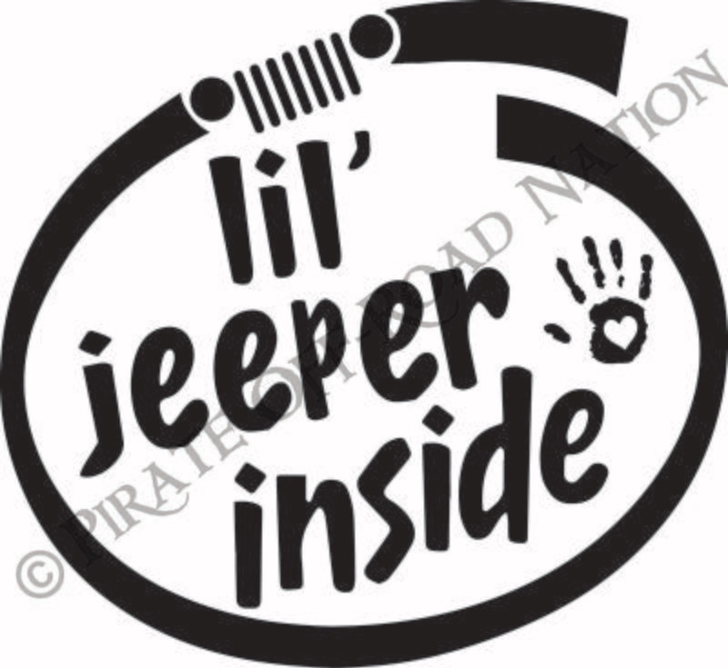 &quot;Lil&#39; Jeeper Inside&quot; Decal