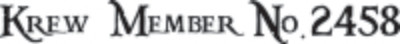 Custom Krew # Decal - 8"
