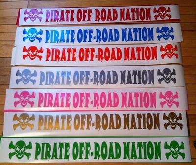 Pirate Off-Road Nation Windshield Banners (old style)