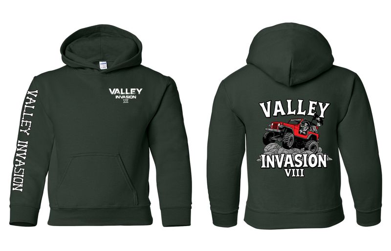 Valley Invasion VIII YOUTH Pullover Hoodie (Forest Green) Valley Invasion VIII YOUTH Pullover Hoodie (Forest Green)