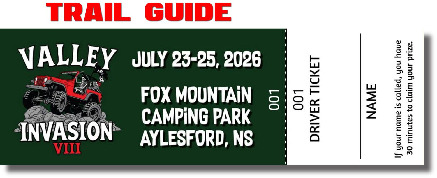 TRAIL GUIDE TICKETS FOR THE 2026 VALLEY INVASION