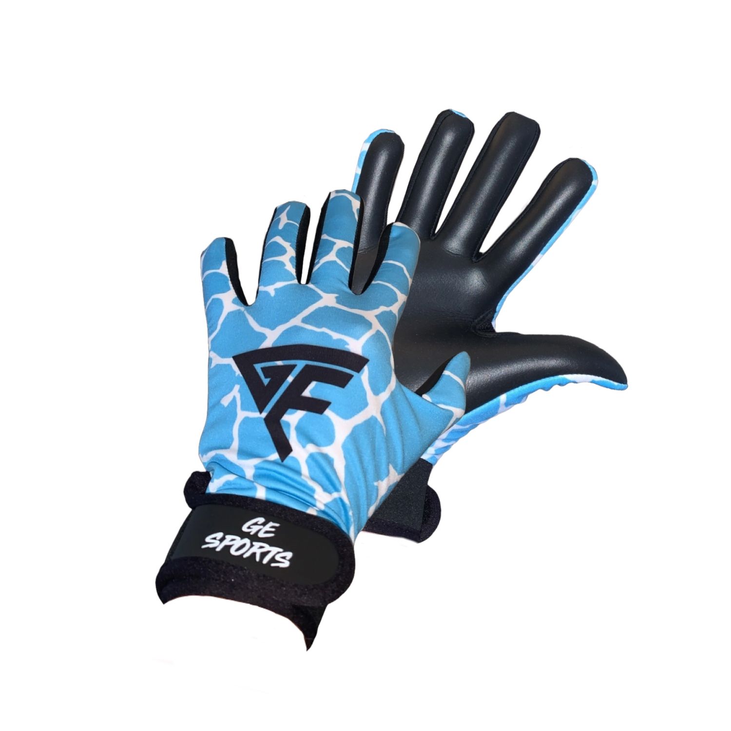 Sky-Blue/White Earthquake Gaelic Football Gloves