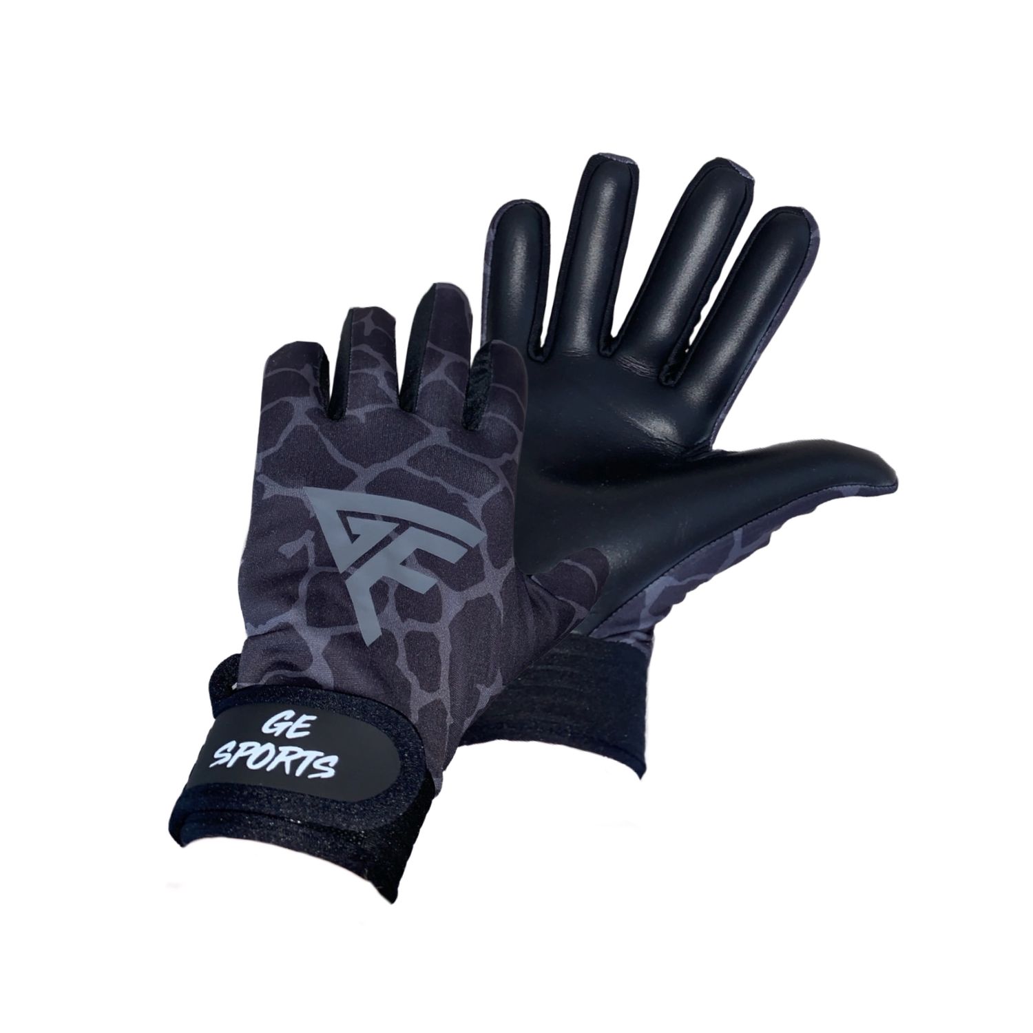Blacked Out Earthquake Gaelic Football Gloves
