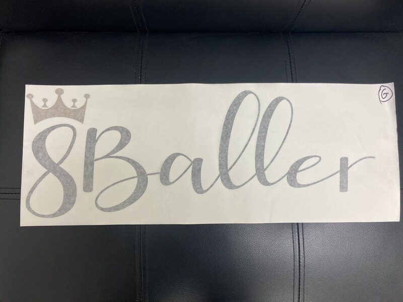 8Baller Windscreen Decal