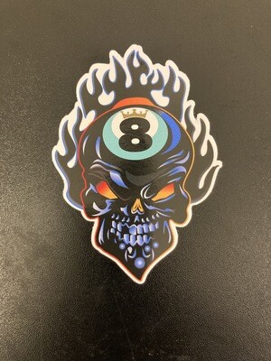 8Ball Flaming Skull 2020