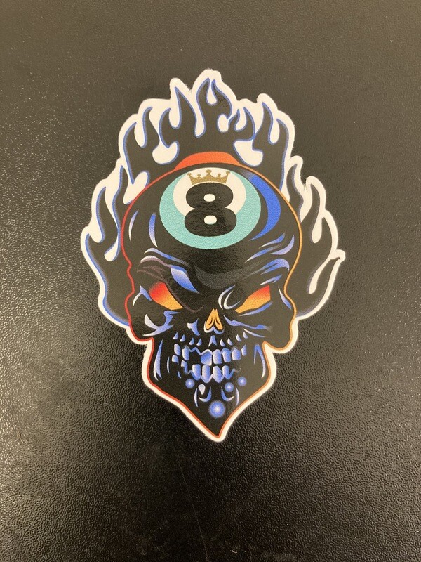 8Ball Flaming Skull 2020