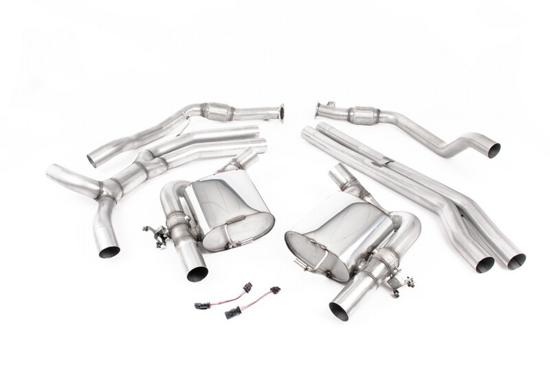 Audi RS5 B9 Milltek Non Resonated Race Cat Back Exhaust SSXAU850