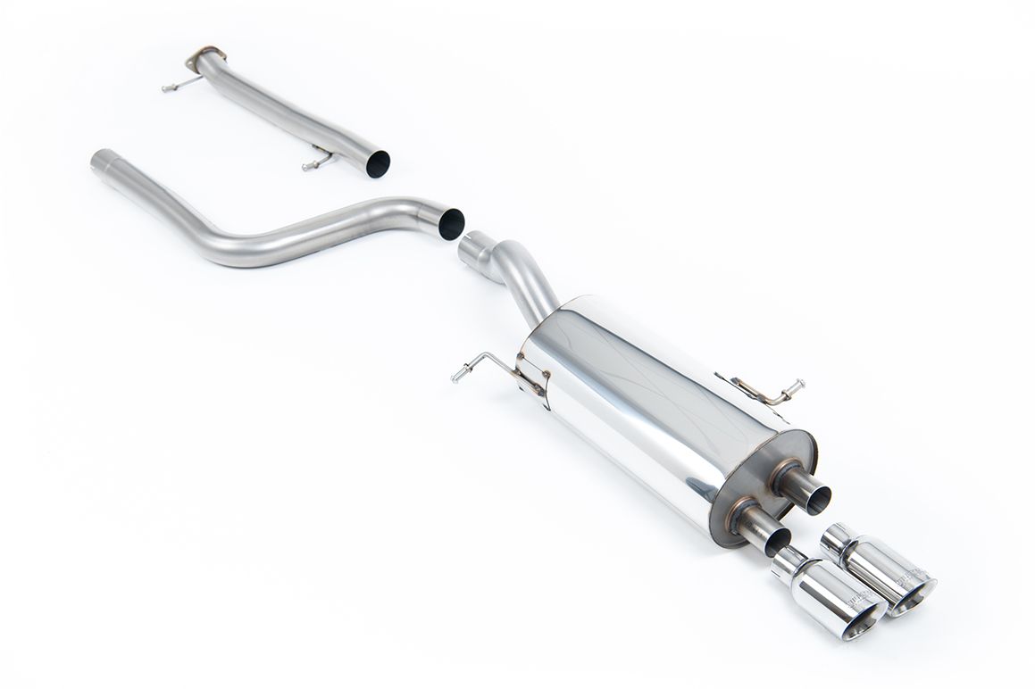 Ford Fiesta Mk7/7.5 ST 1.6T 2013-2017 Milltek Non Resonated Cat Back With Polished Tips SSXFD098
