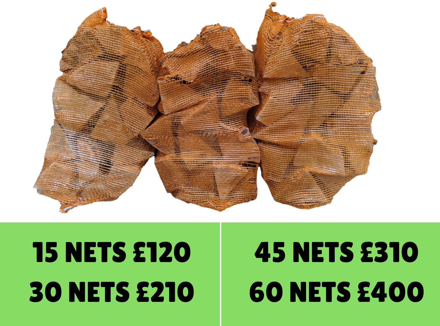 Nets of Kiln Dried Hardwood