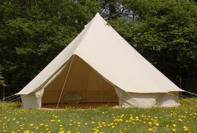 خيمة قطن كانبس دائرية مقاومة للماء و الحرارة بحجم 5 متر