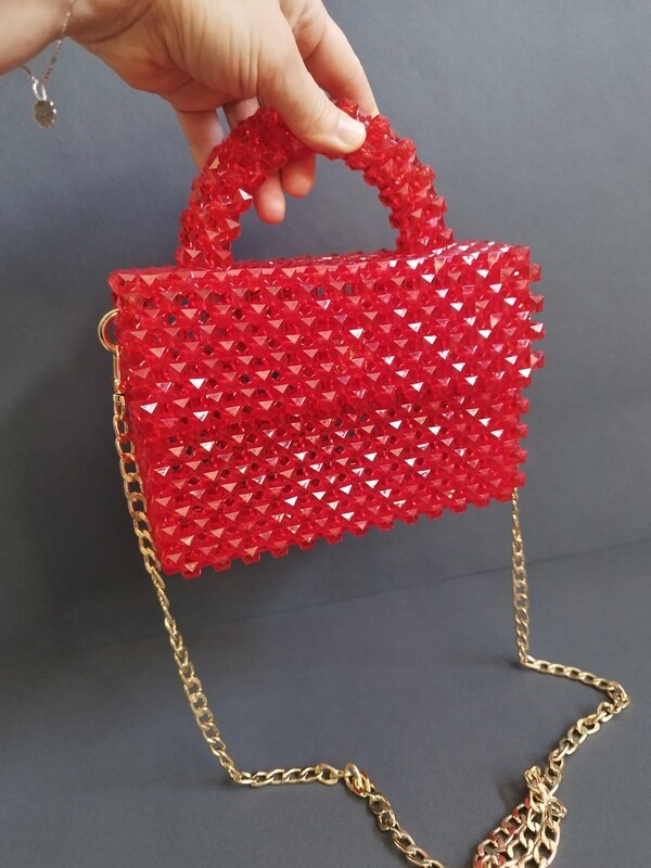 Borsetta SHINE RED Medium