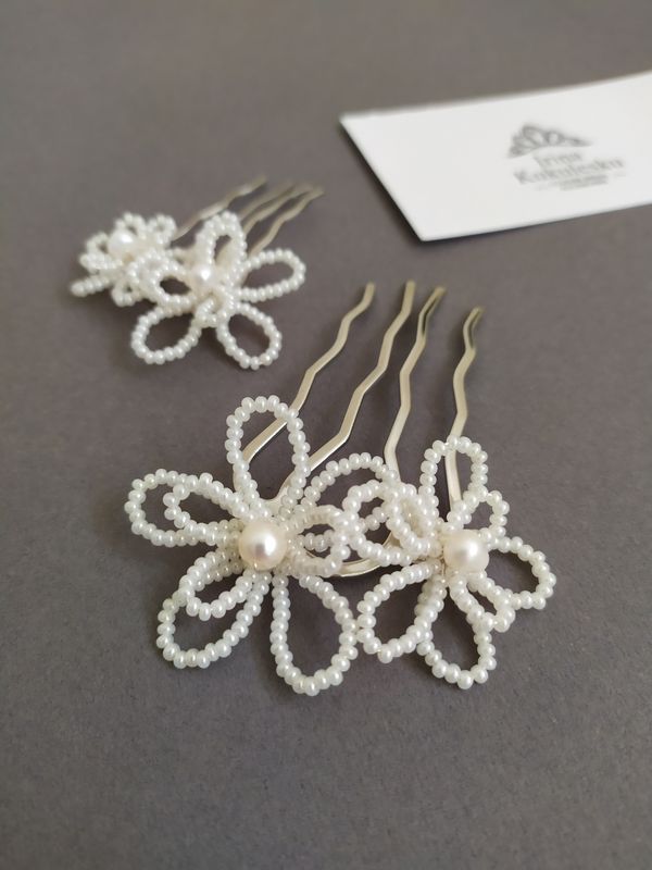 Pettine GARDENIA Pearl - Set 2