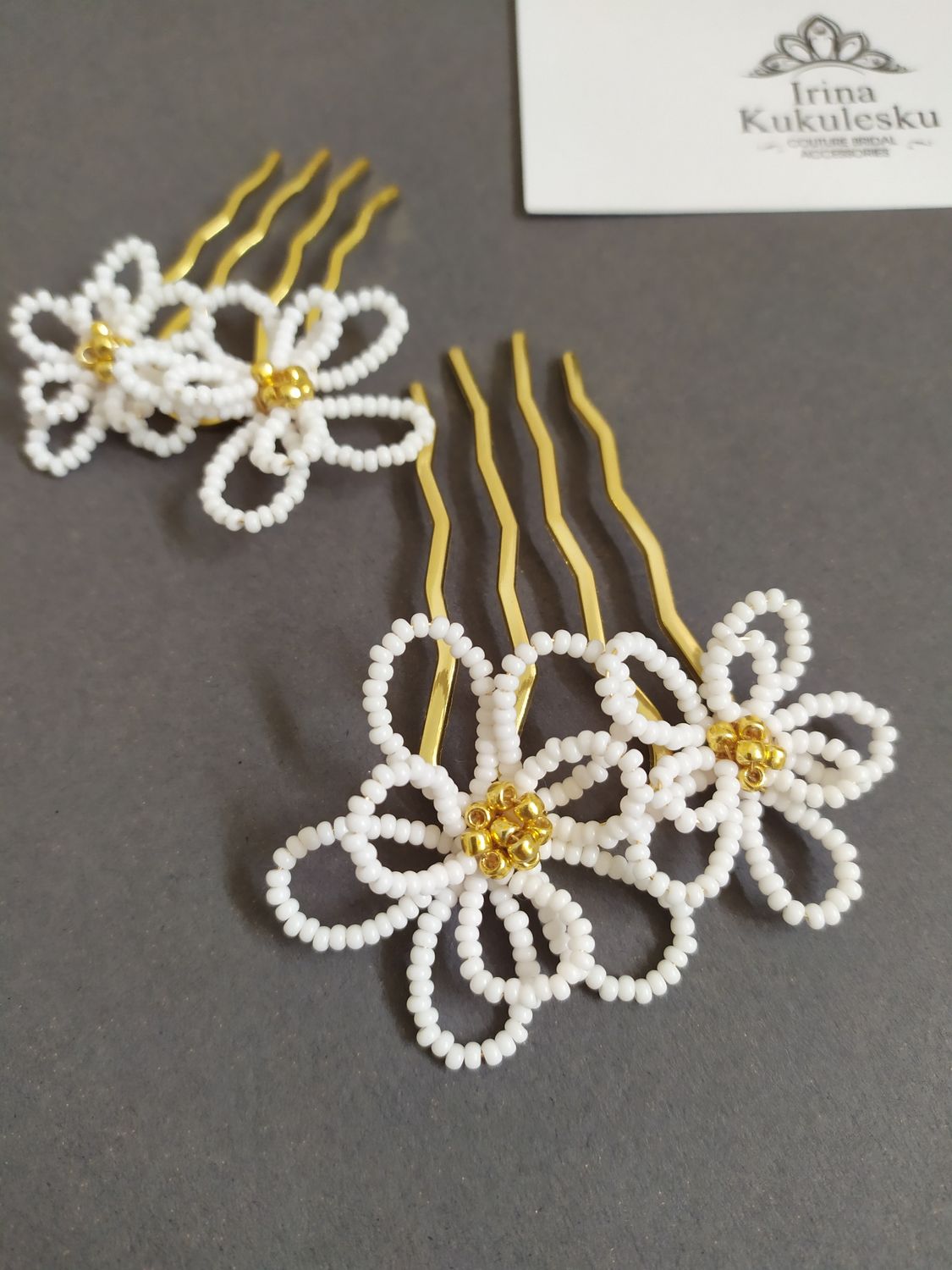 Pettine GARDENIA Gold - Set 2