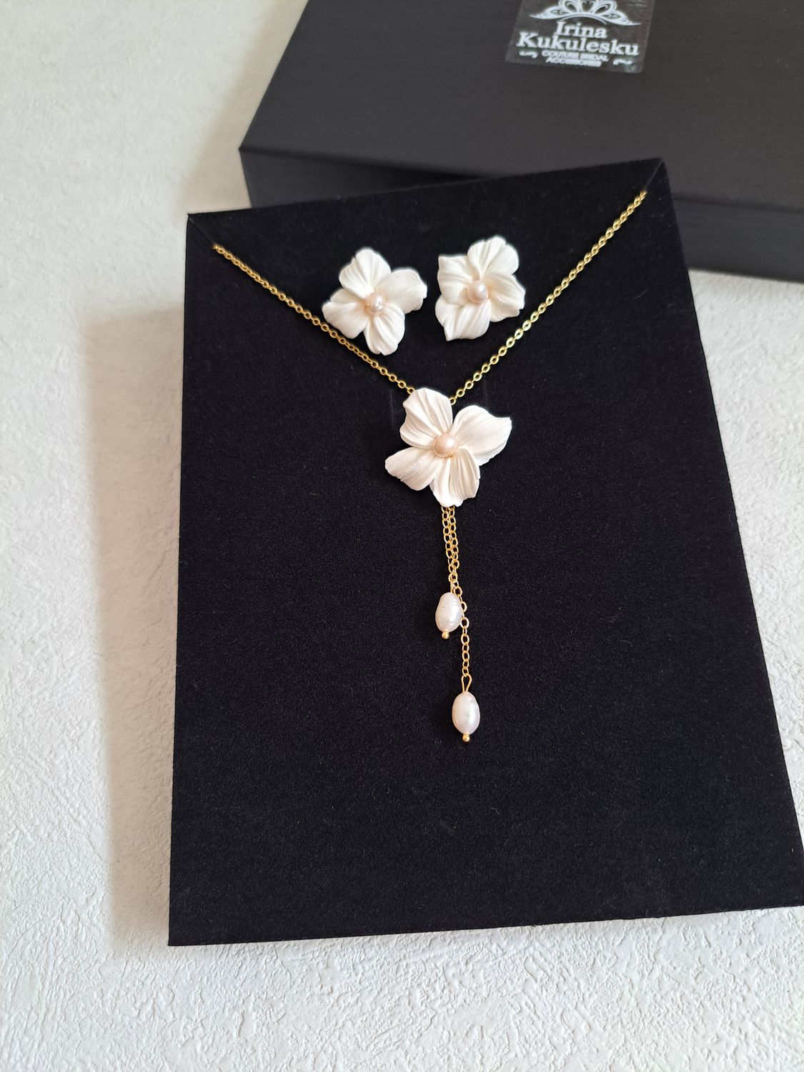 Set - 2 BOTTICELLI Pearl Collana &amp; Orecchini