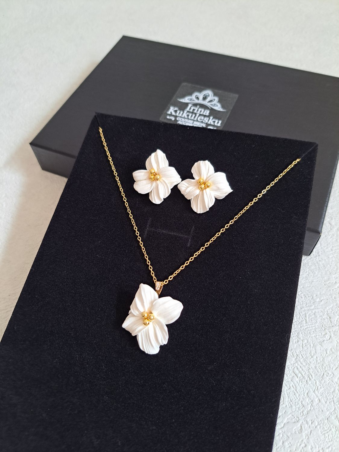 Set-2 BOTTICELLI Gold Collana &amp; Orecchini