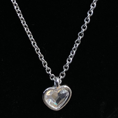 ATL Swarovski Crystal Heart Necklace