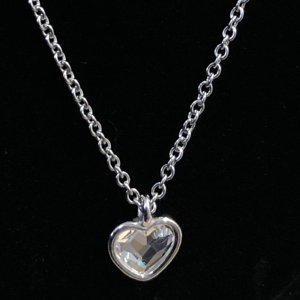 ATL Swarovski Crystal Heart Necklace   