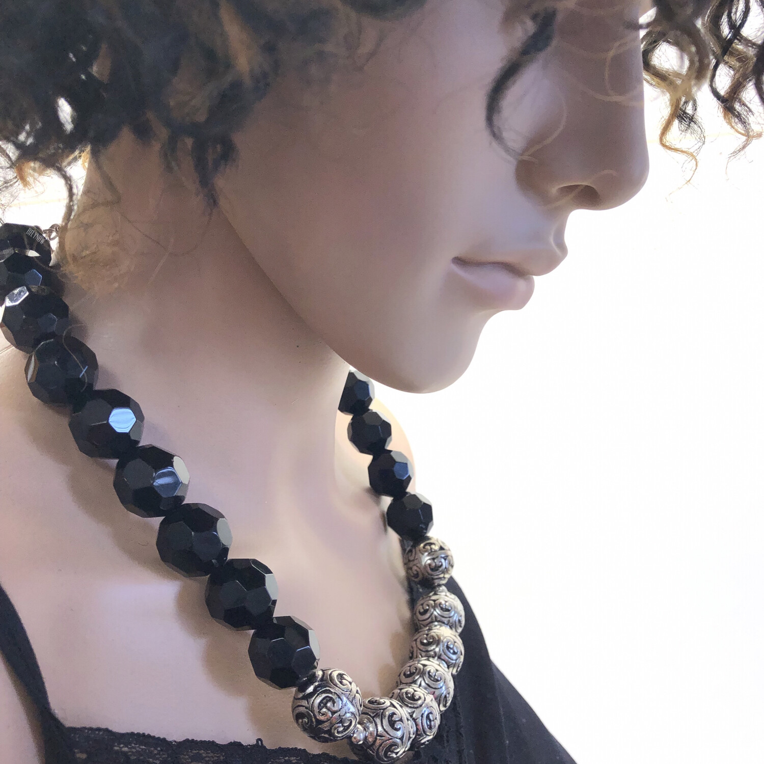 Black and Silver Necklace