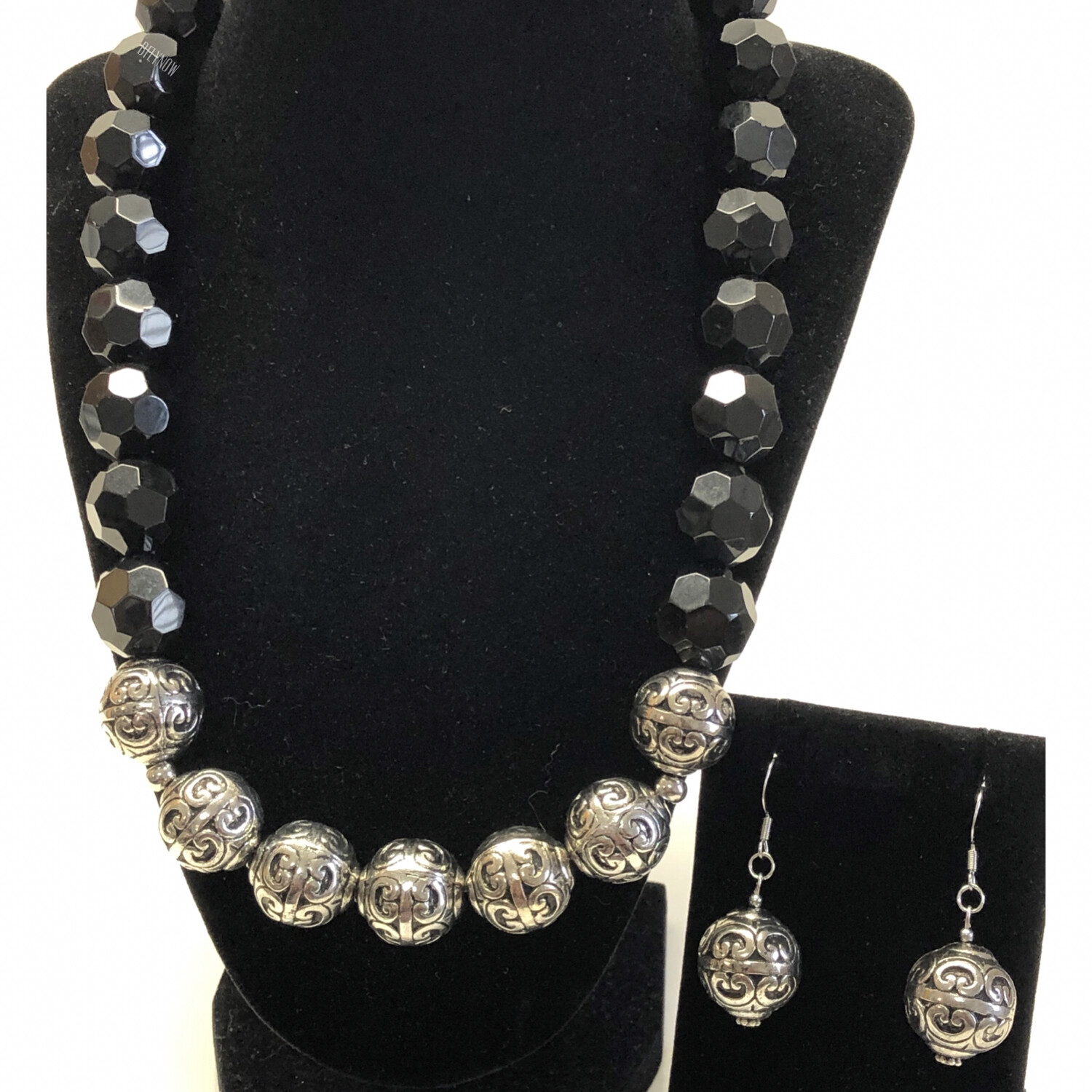 Black and Silver Necklace