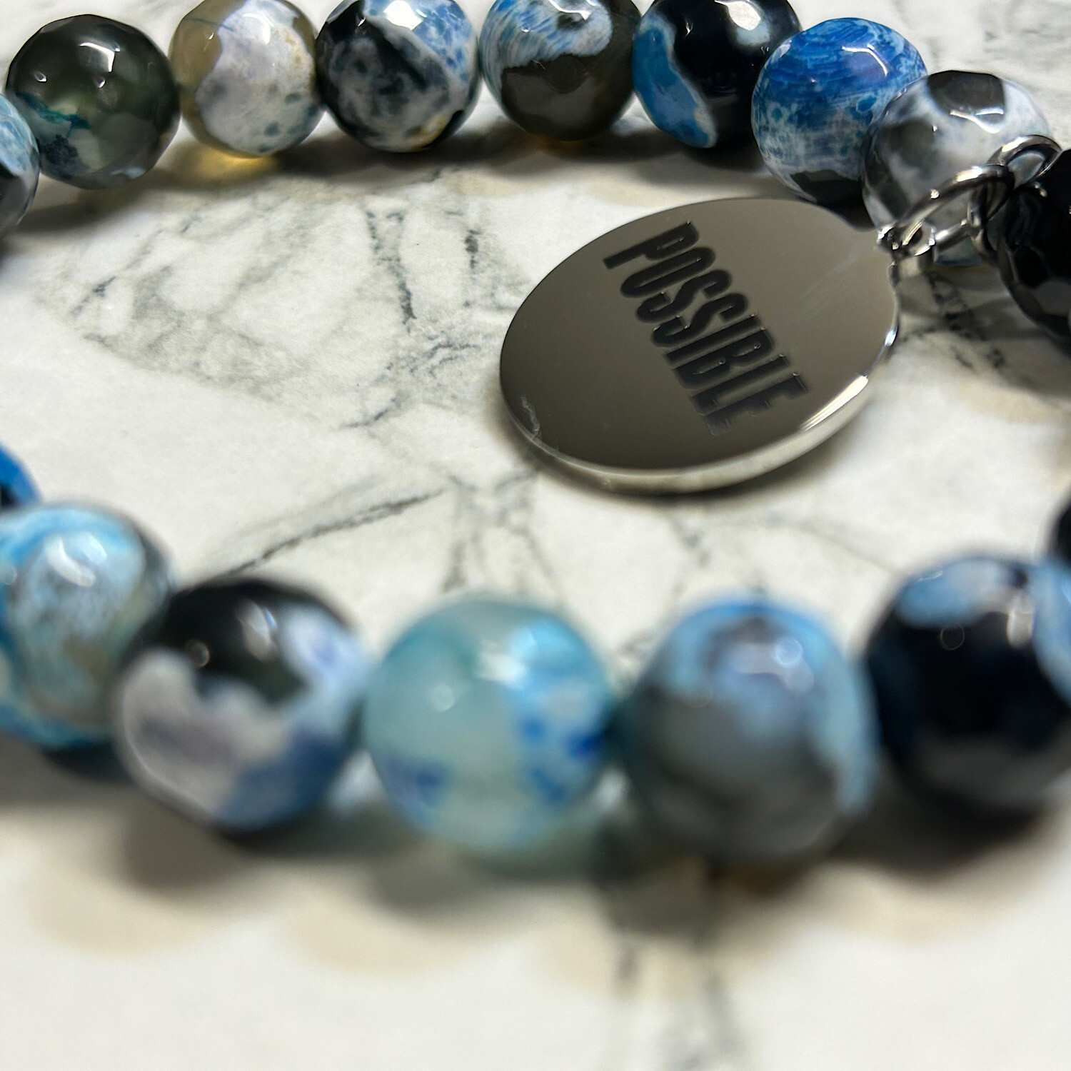 All Things Are Possible Blue Bracelet w/ Charm