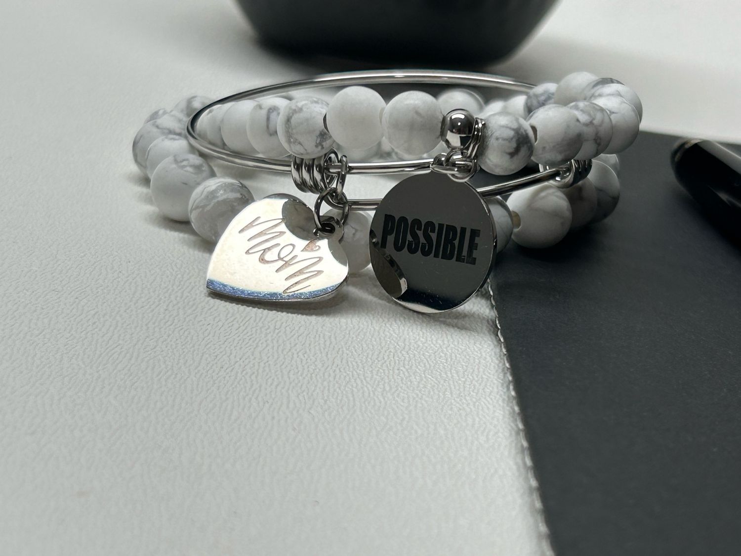 All Things Are Possible Bracelet w/ Possible Charm -Mom Set