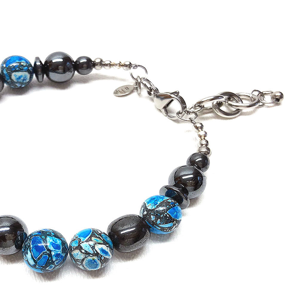 I'm Not Blue Howlite Blue Bracelet ~ Style 2
