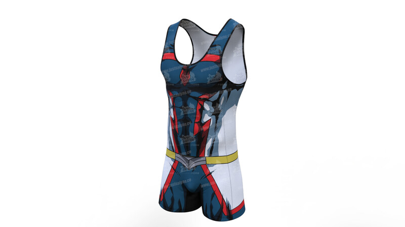 Young Age All Might - Men Wrestling Singlet
