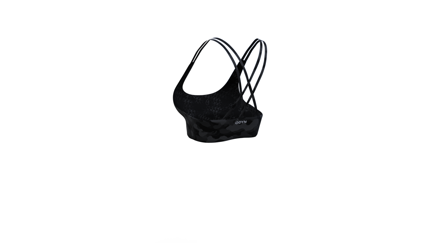 Odyn Women Sports Bra Camo Black