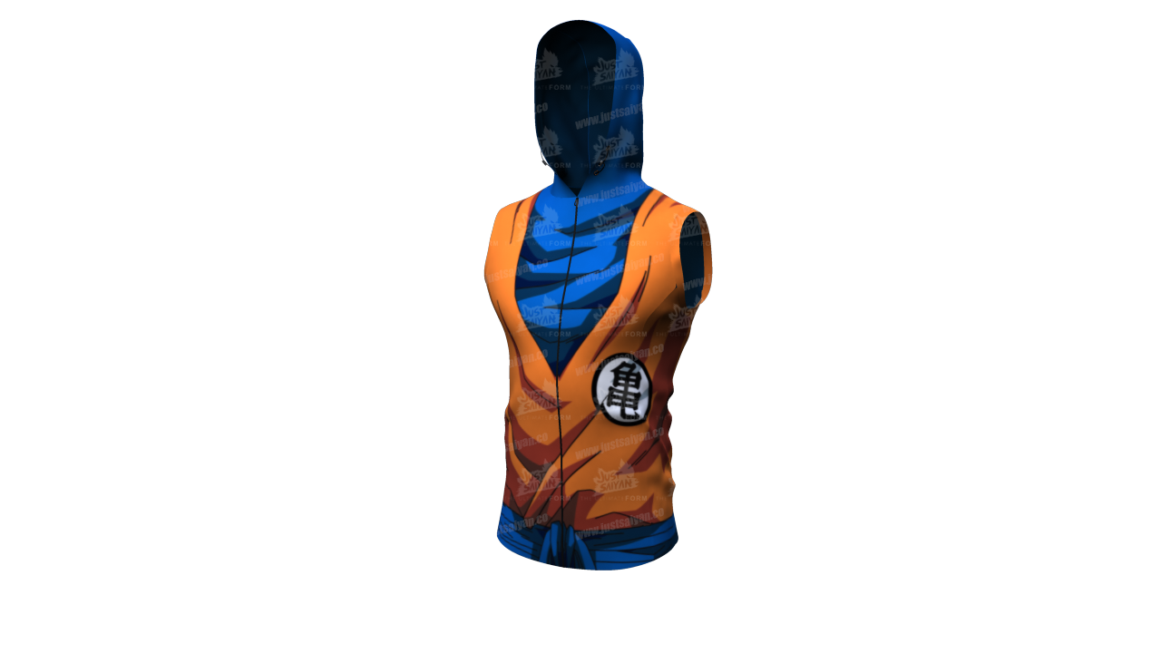 goku sleeveless hoodie