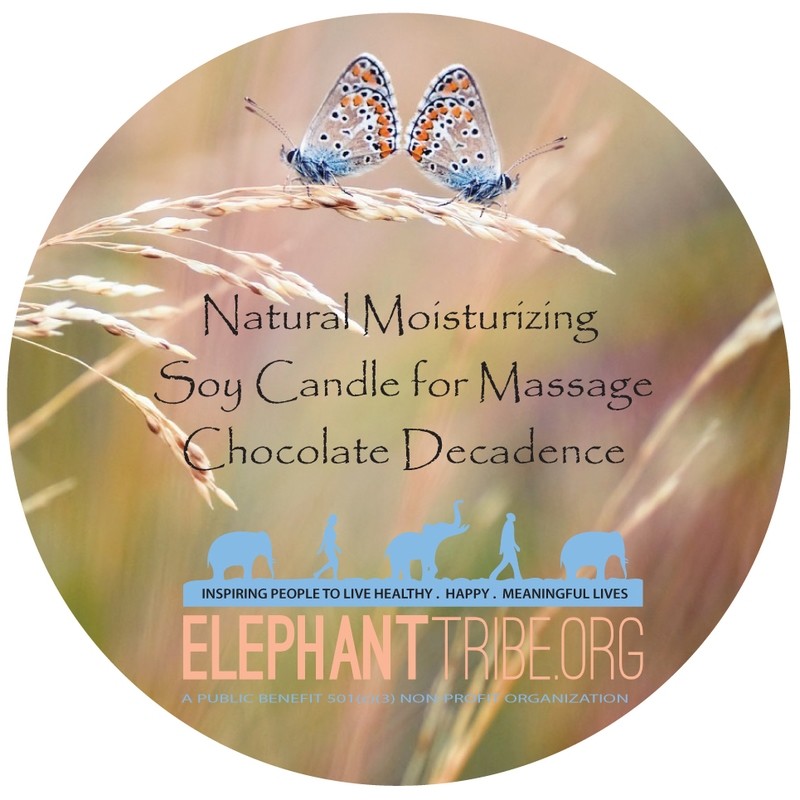 Natural Moisturizing Massage Candle, Chocolate Decadence