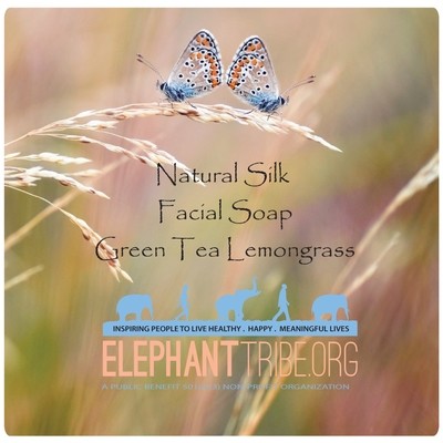 Natural Silk Facial Soap, Green Tea Lemongrass