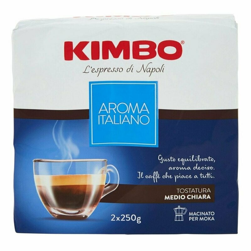 Kimbo Aroma Italiano convenaient pack 2x250g