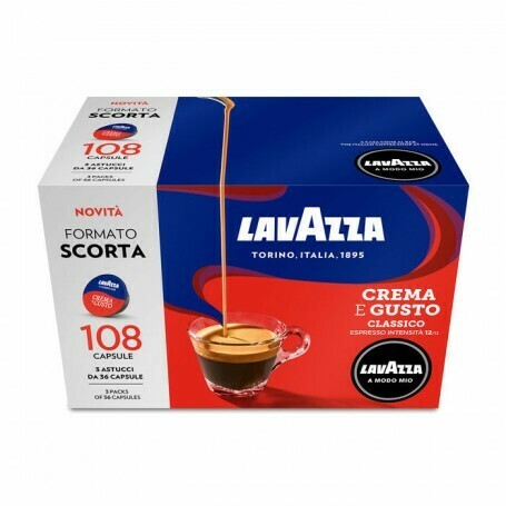 Lavazza 108 Capsules de café Modo Mio Crema et Gusto