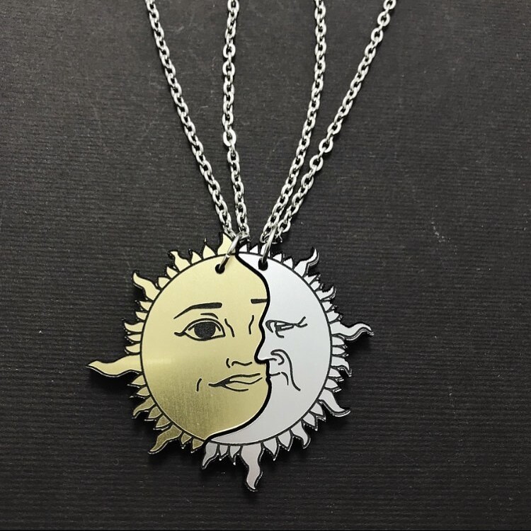 Sun and Moon | matching ogrlica